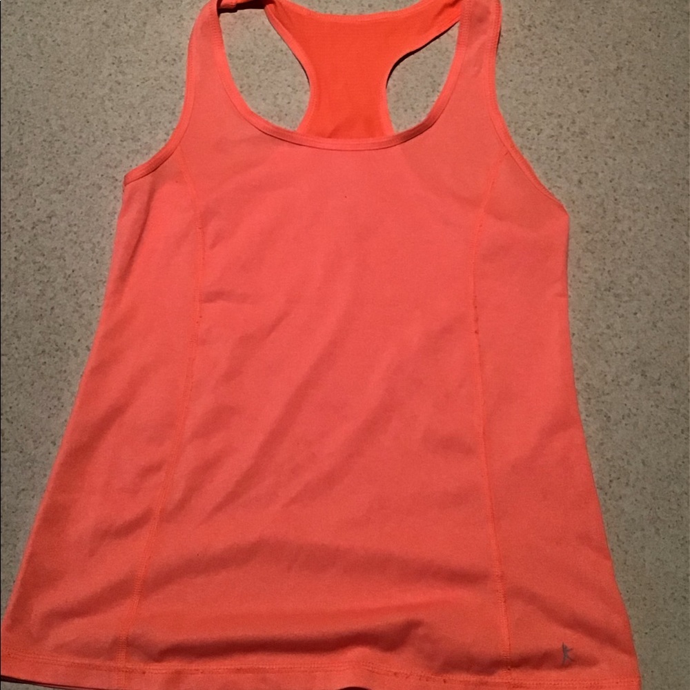 Orange workout top